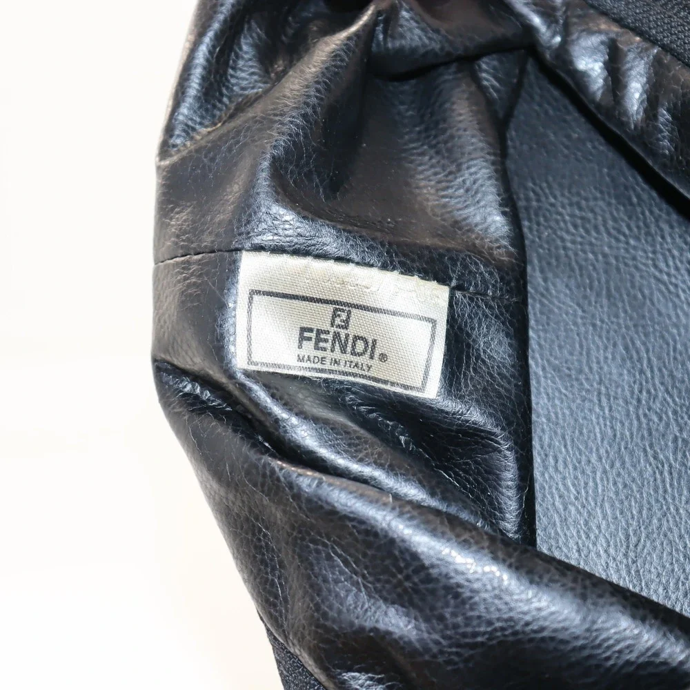 Fendi Vanity Case Womens OS Brown Pequin Stripe Vintage Project Bag‎ Luxury